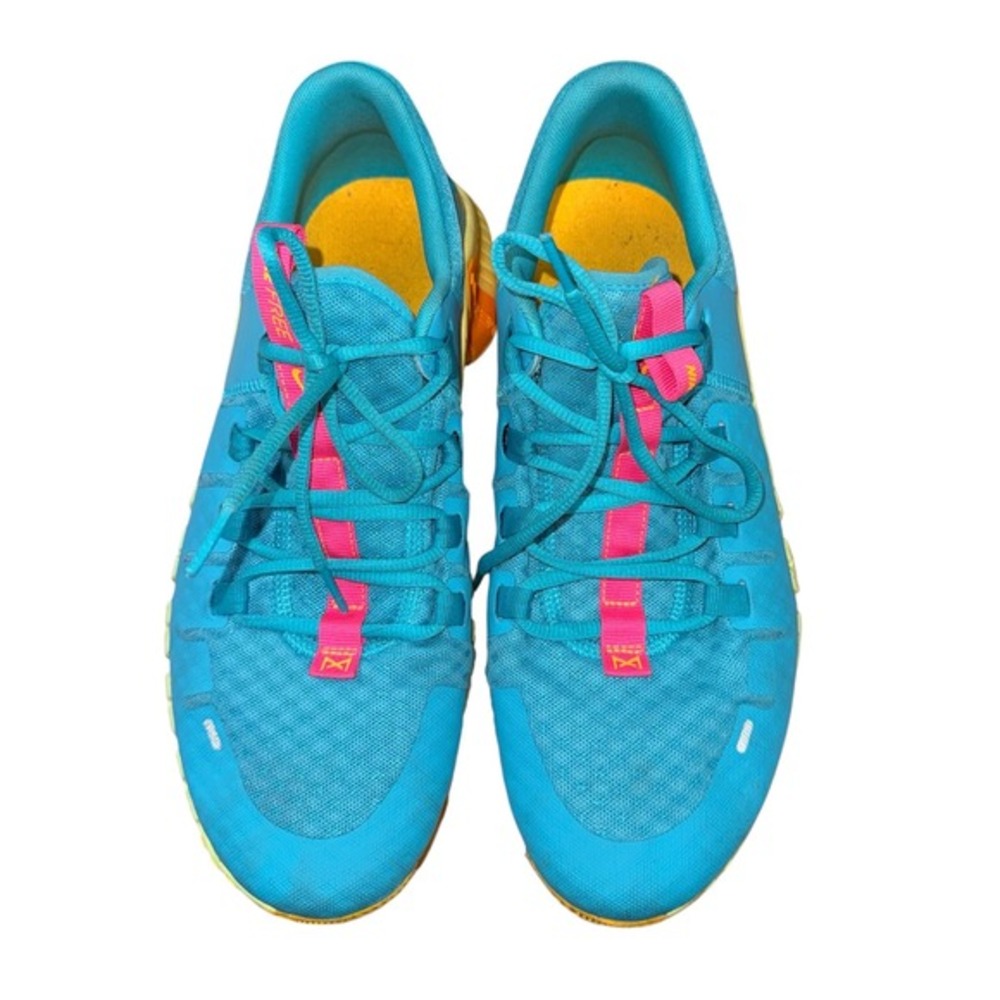Nike Free Metcon 5 Mens 10 Pre-Owned Dusty Cactus Blue Training Shoes DV3949-302 - Picture 4 of 13